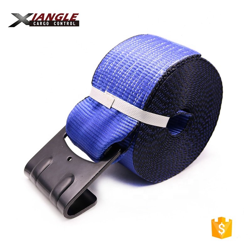 4 inch 16200lbs capacity winch straps for truck loading belt tie down straps with flat hook