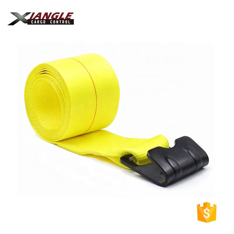 4 inch 16200lbs capacity winch straps for truck loading belt tie down straps with flat hook