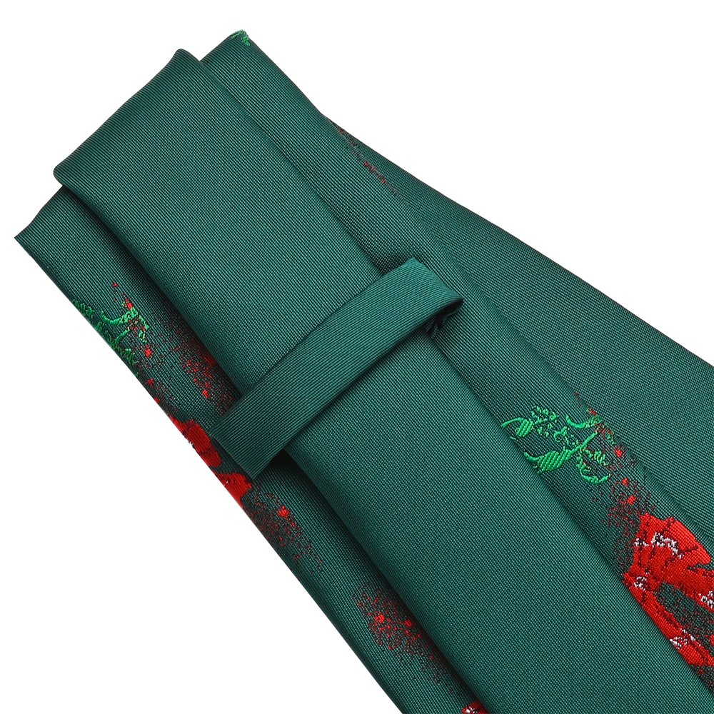 YiLi Classic Jacquard Polyester Mens Christmas Xmas Snowflake Microfiber Tie