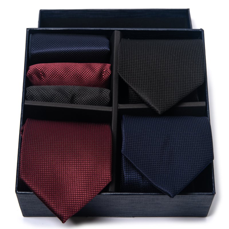 Luxury Silk Handmade 3 Set Tie Handkerchief Set Pocket Squares Necktie For Men Suit Accessories Paisley Birthday Gift
