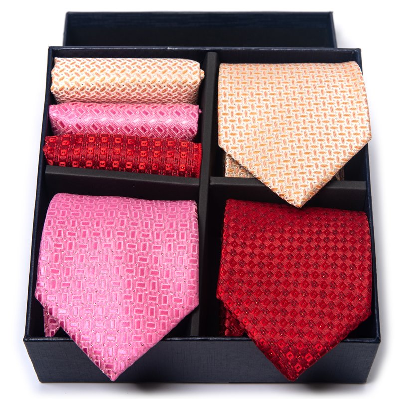 Luxury Silk Handmade 3 Set Tie Handkerchief Set Pocket Squares Necktie For Men Suit Accessories Paisley Birthday Gift