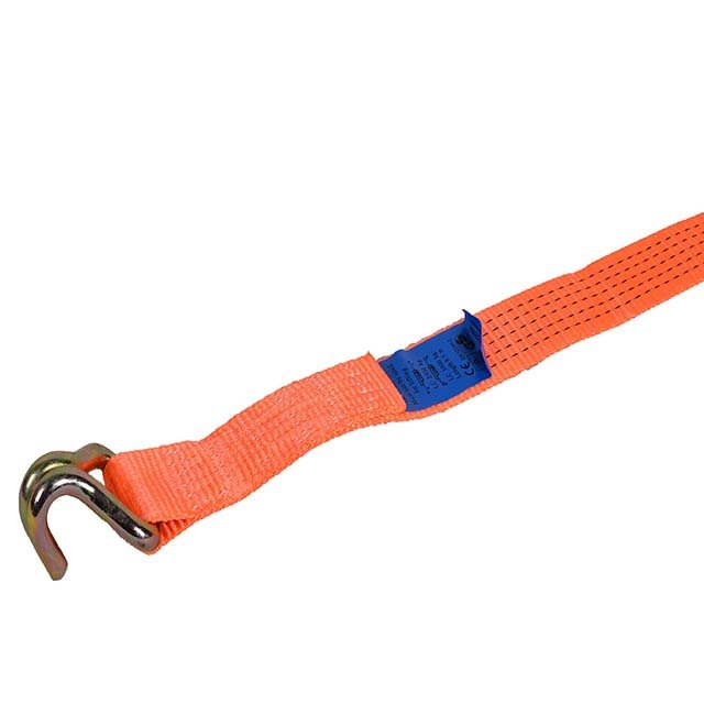 Factory Top 50mm 5t 10m Ratchet Tie Down with Double J Hook for Lashing Car
