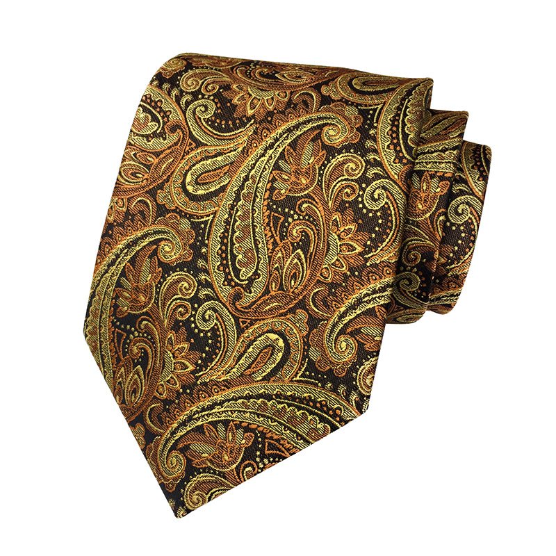 Fashion Floral Paisley Silk Jacquard Woven Tie Necktie for Men Business Wedding Formal Party Neckwear