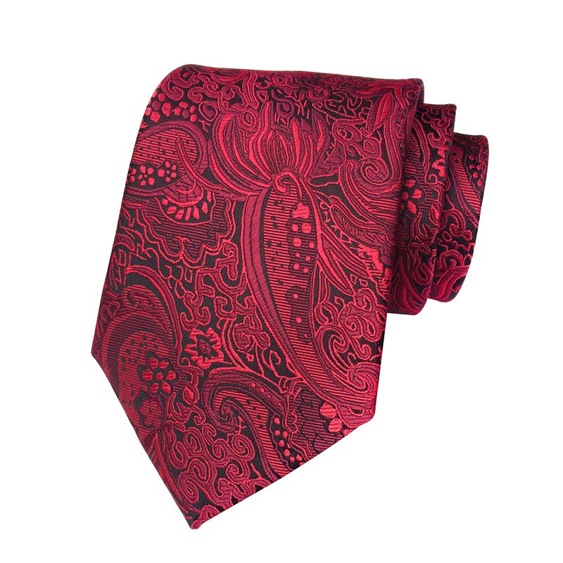 Fashion Floral Paisley Silk Jacquard Woven Tie Necktie for Men Business Wedding Formal Party Neckwear