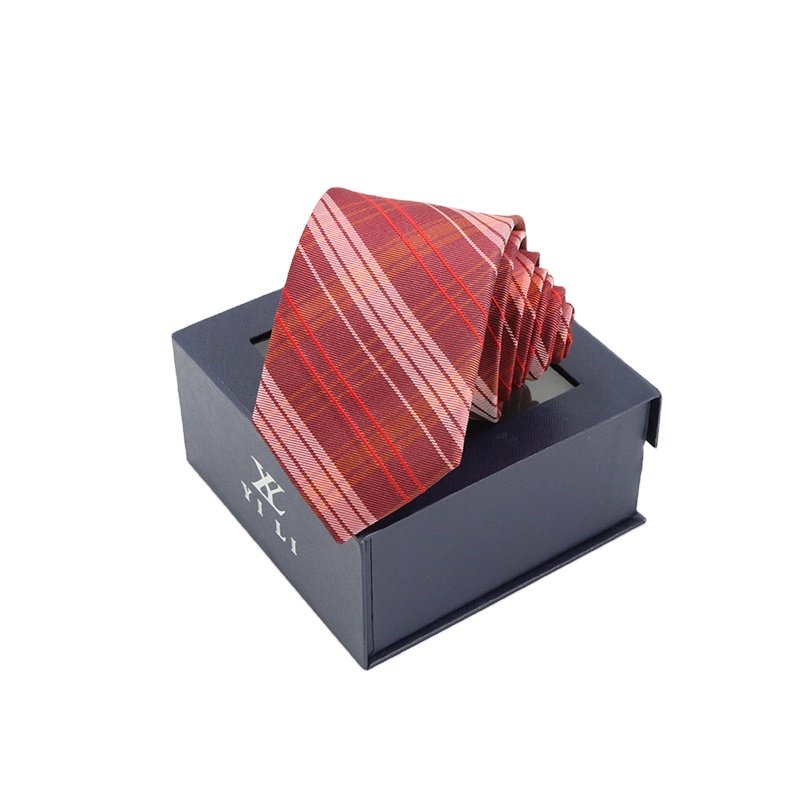 YiLi Customized OEM Men Handmade Elegant Woven Gift Tie Box Set
