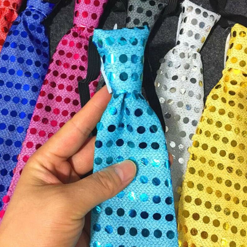 Multiple Color Lights Light Up Neck Led Glowing Bow Scarf Tie Novelty Flashing Necktie Party Ties