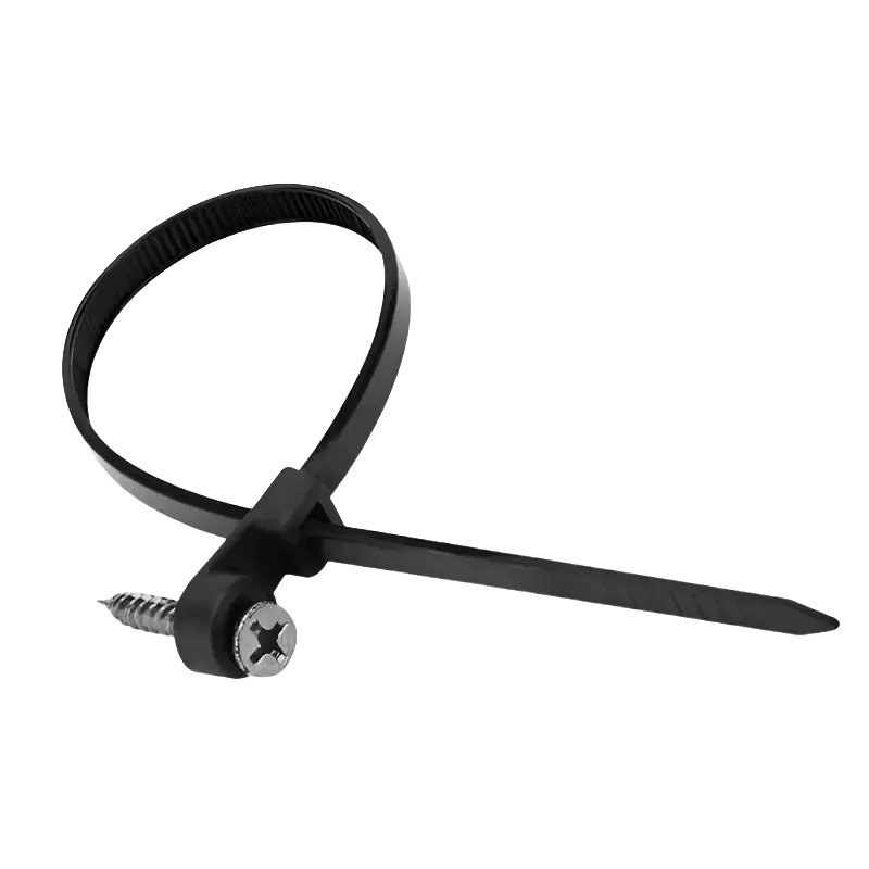 Good Quality Manufactured Mountable Head Cable Ties Black Double Locking Cable Ties Nylon Material Low Price
