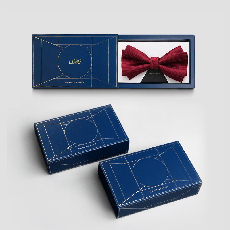 High-end wedding groom groomsmen wine red bow tie mens striped texture festive bow tie