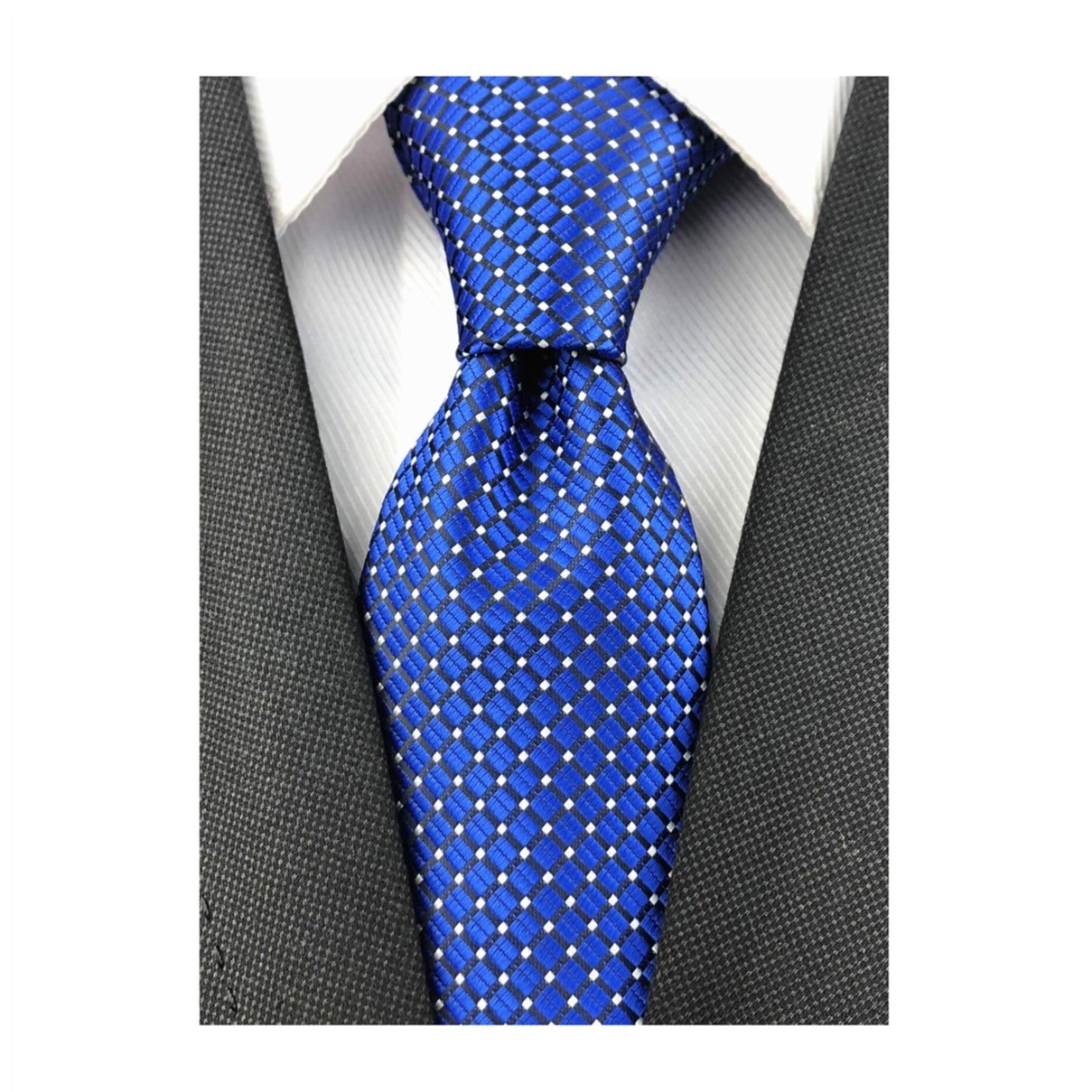 100% Pure Silk Weave Woven Jacquard Navy Blue Thread Necktie Customization For Men Classic Ties