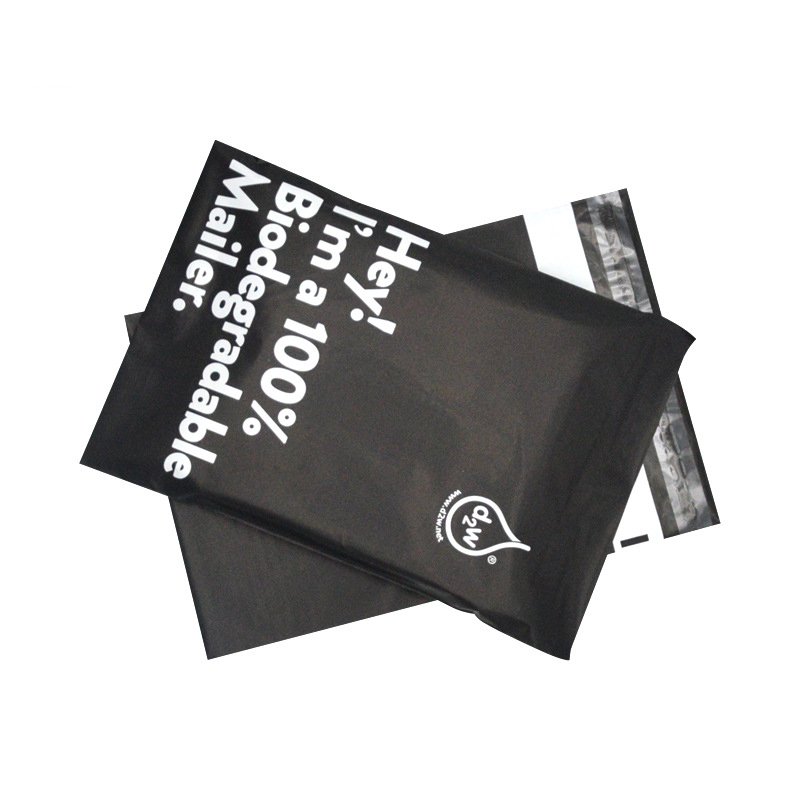 Biodegradable Mailer Shipping Bags For Clothing Self Sealing Plastic Black Custom Poly Mailing Postage Bag Plastic Bag