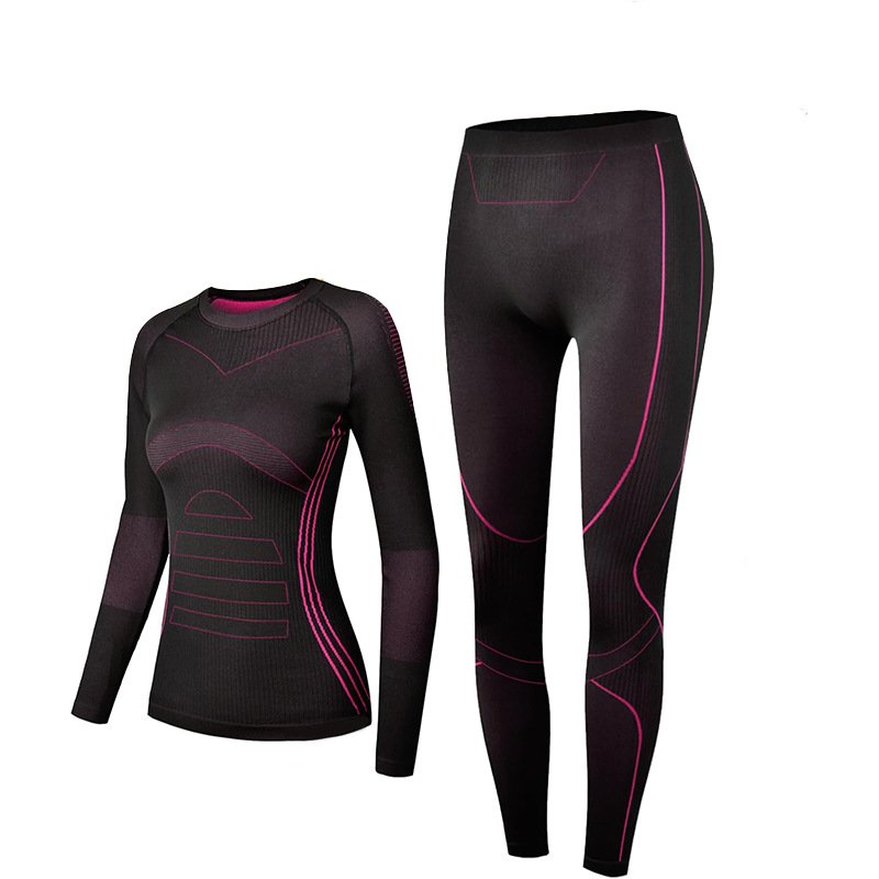 Thermal Underwear Women Ultra Soft Long Underwear Set Base Layer Sports Clothing Skiing Winter Warm Top & Bottom