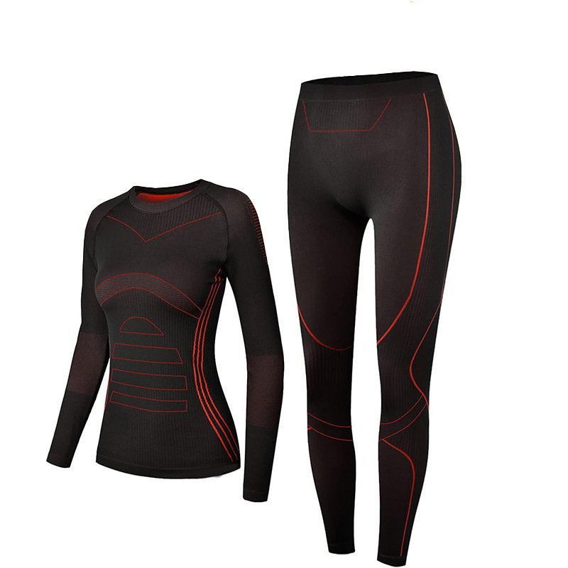 Thermal Underwear Women Ultra Soft Long Underwear Set Base Layer Sports Clothing Skiing Winter Warm Top & Bottom