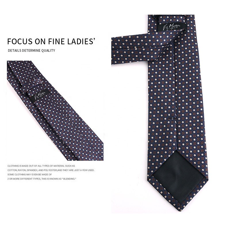 Factory wholesale brown blue casual vintage men's formal tie high quality hot selling men's floral luxury ties stock