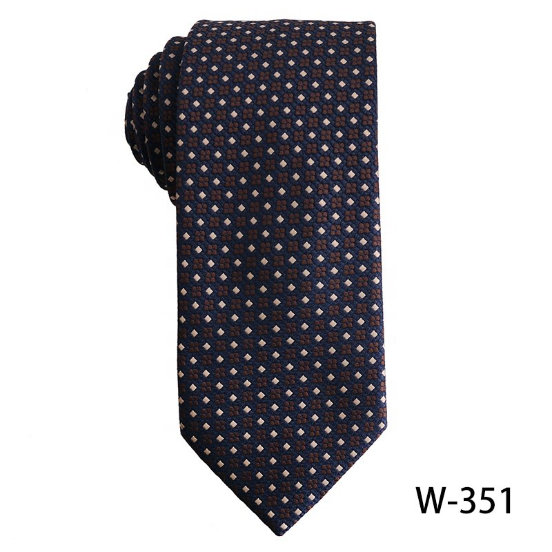 Factory wholesale brown blue casual vintage men's formal tie high quality hot selling men's floral luxury ties stock