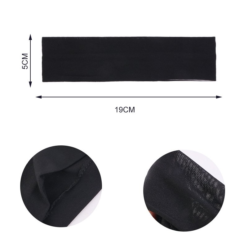 FF2538 Custom Stretchy Sports Sweat Band Women Girls Athletic Headband Yoga Fitness Exercise Hairband Sweatband