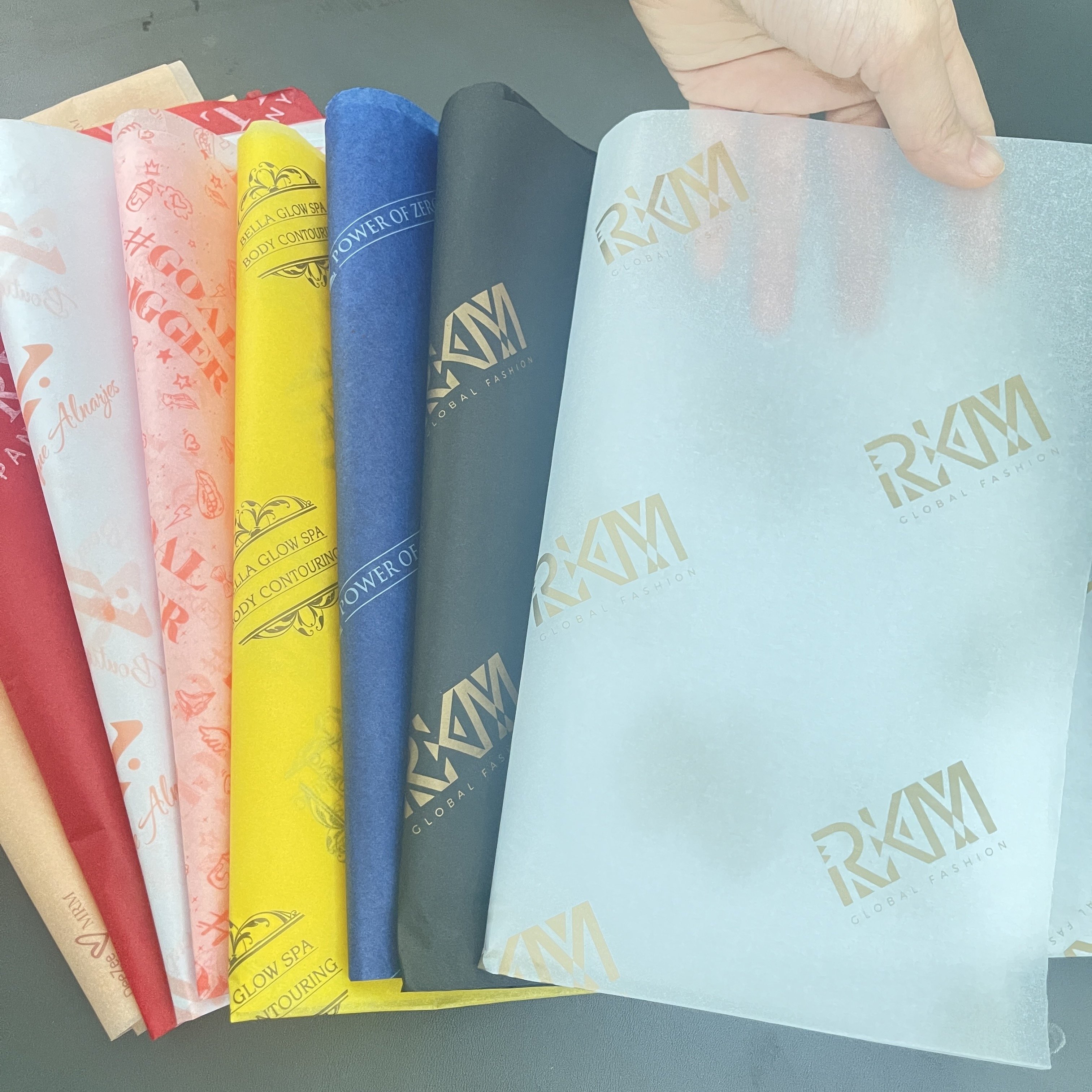 Cheap Custom Printed Soft Gift T-shirt Tissue Paper Branded Pink Wrapping Tissue Paper