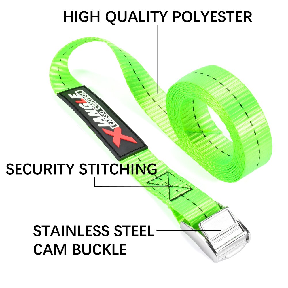 2pk Stainless Steel 25mm Cam Buckle Tie Down Strap Lashing Belts Custom Logo