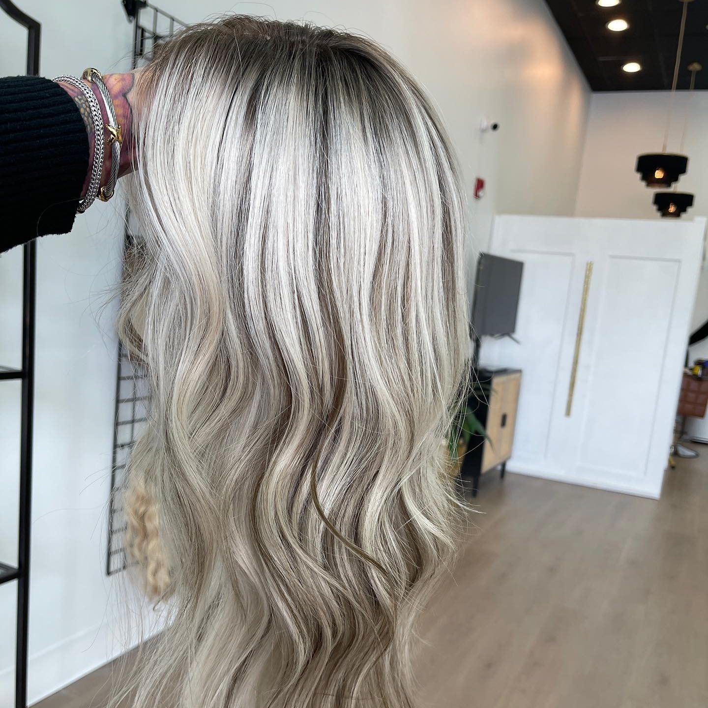 60# Highlight Blonde Color Water Wave European Virgin Human Hair Bleach Knots Glueless HD 13*6 Lace Front Wig For White Women