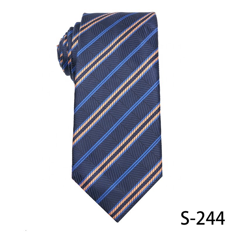Wholesale Zhejiang Factory 100% Polyester Royal Blue Mens Floral Ties, Men Neck Ties 7.5 CM Hot Sale Of Striped Ties