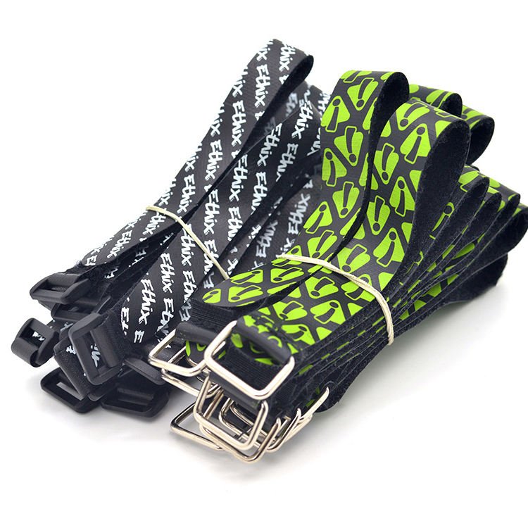 Custom Logo Silk Screen Printed Colorful hook loop custom lipo battery strap rubberized battery straps non-slip