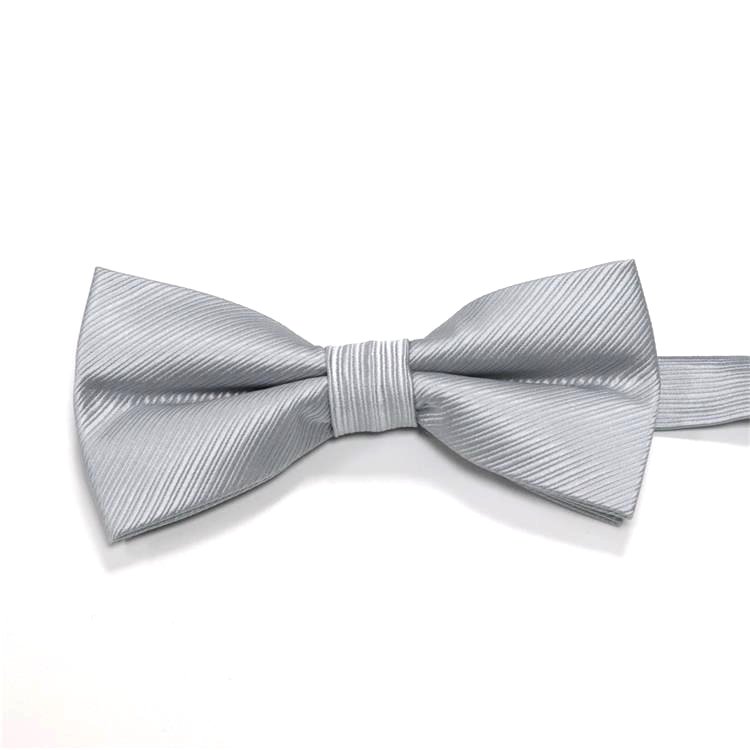 Low Price Polyester Affordable Wedding Bowties Manufacturer Wholesale Woven Plain Style Bow Ties