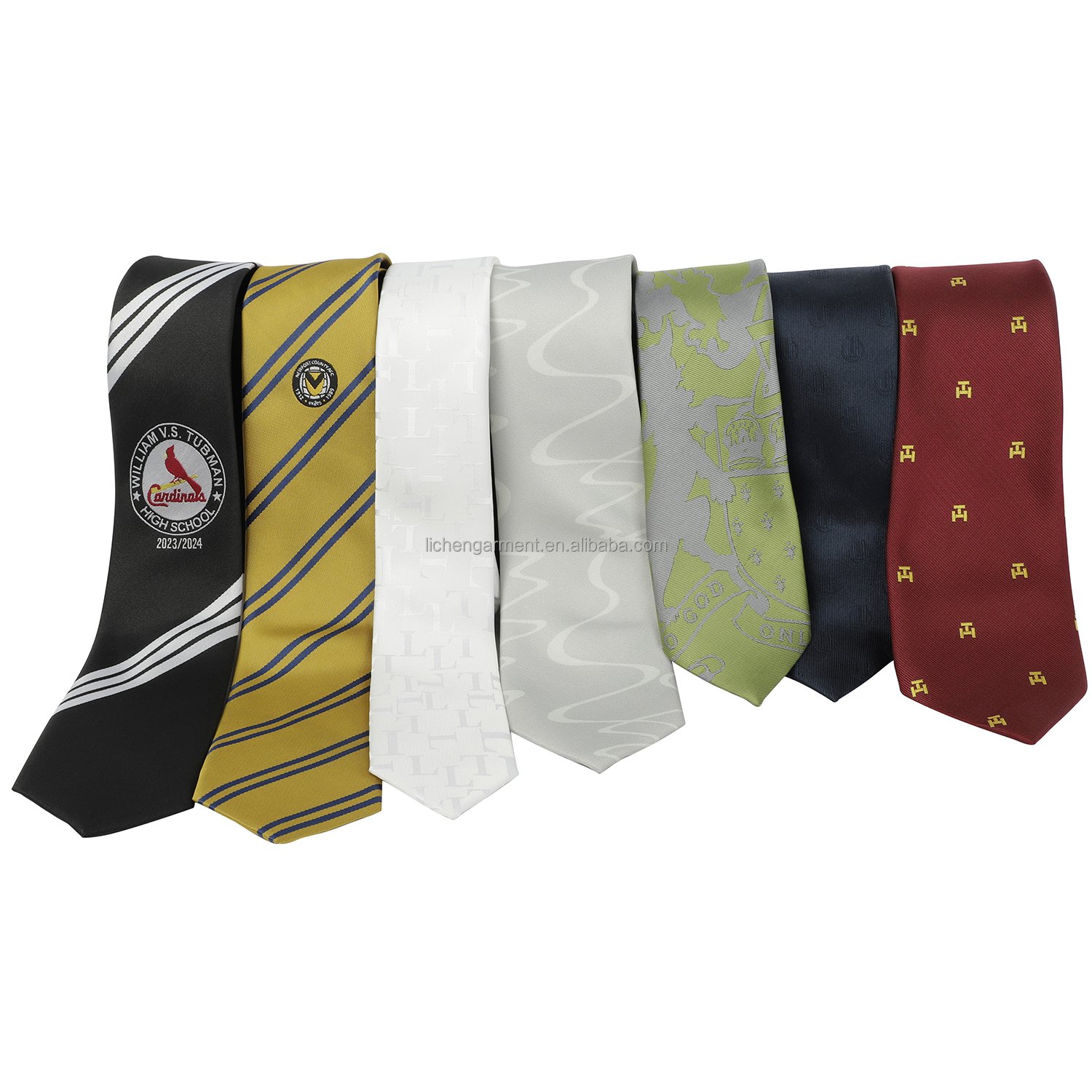 OEM 6-8cm Cheap Business Neckties Custom Logo Polyester Casual Pure Color Man Tie