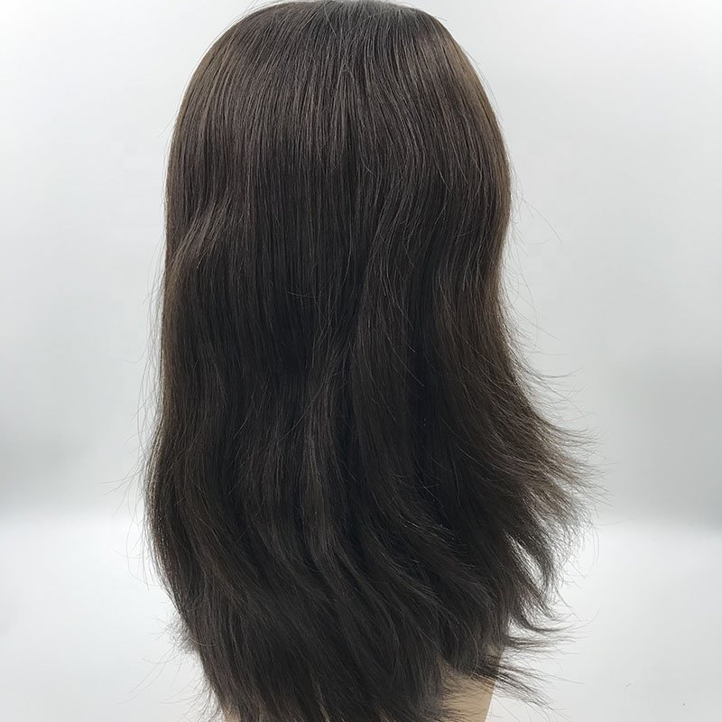 high quality realistic meticulous design wigs high class chinese human hair full lace wig with transparent pu perimeter