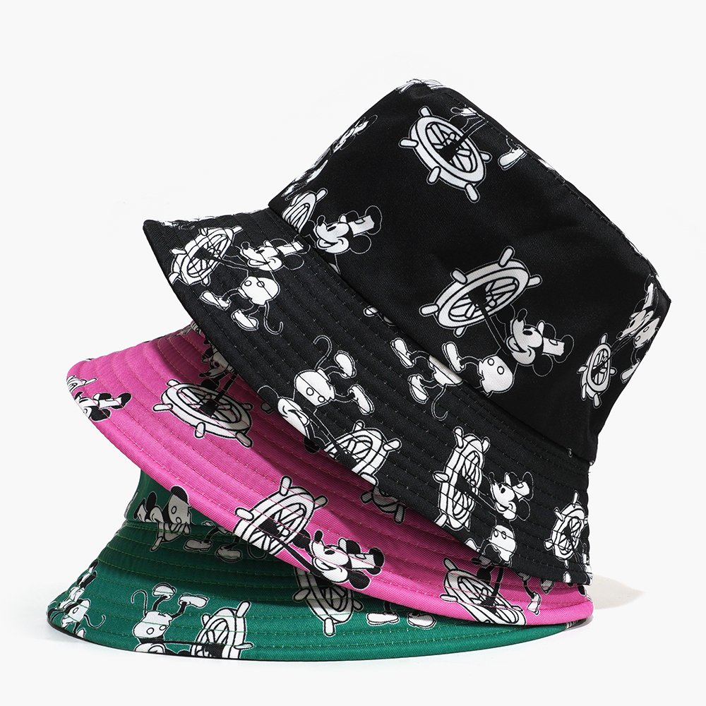 2024 New All Over Printed Bucket Hat Men Women Double Sided Wear Summer Fashion Outdoor Wholesale Bucket Hat Custom Print