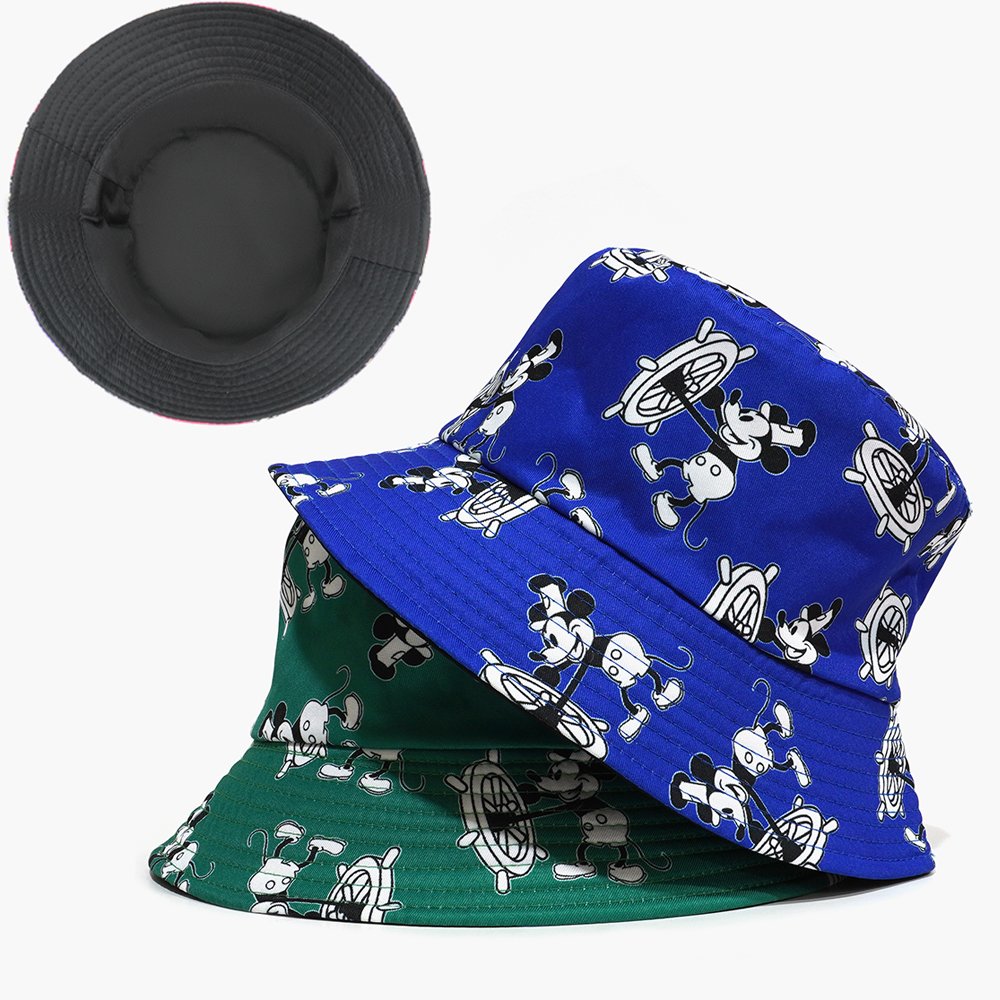 2024 New All Over Printed Bucket Hat Men Women Double Sided Wear Summer Fashion Outdoor Wholesale Bucket Hat Custom Print
