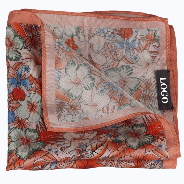 Silk Factory Wholesale High Quality Handkerchief Italian Print Fabric Pocket Square For Party Custom Hanky For Men