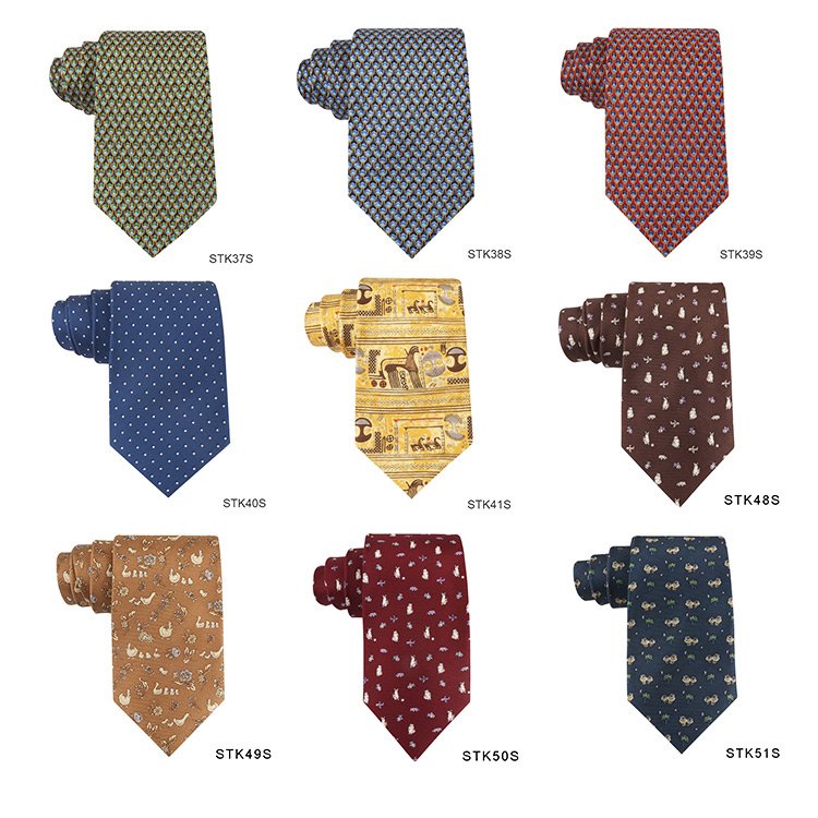 High Quality 100% Silk Printed Tie Wholesale Animal Necktie Mens 100% Silk Print Neck Tie For Men