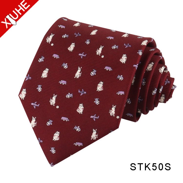 High Quality 100% Silk Printed Tie Wholesale Animal Necktie Mens 100% Silk Print Neck Tie For Men