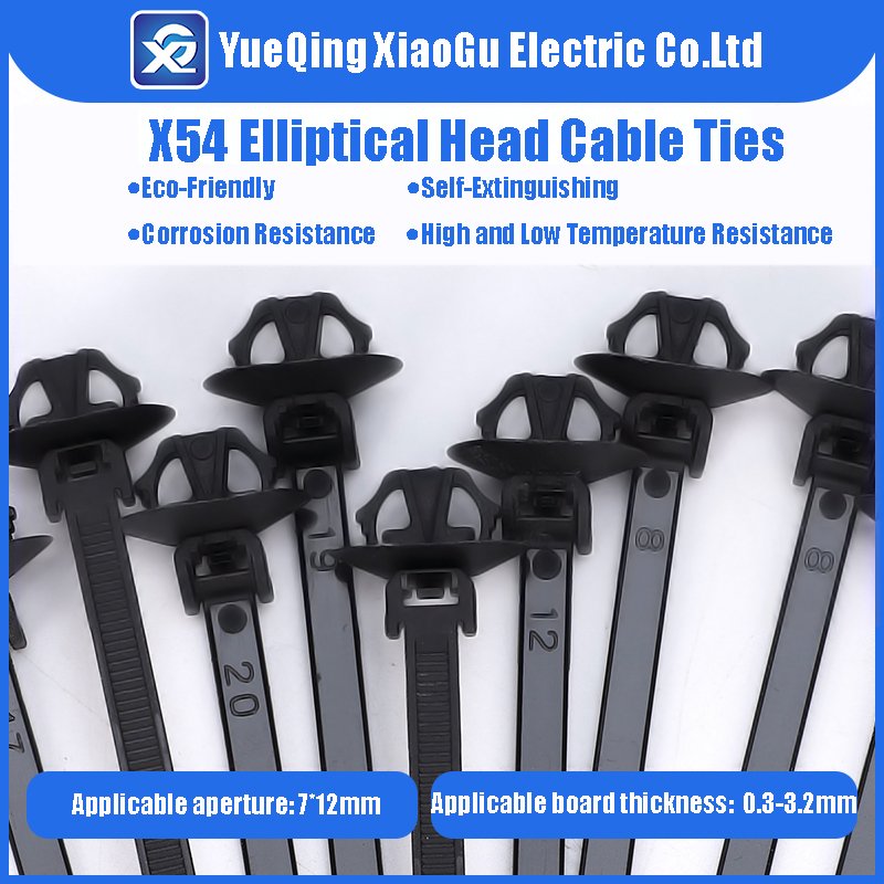 Ready to Ship Enhance Connectivity: Push Mount Cable Zip Ties with Arrowhead for Oval Fastening Precision