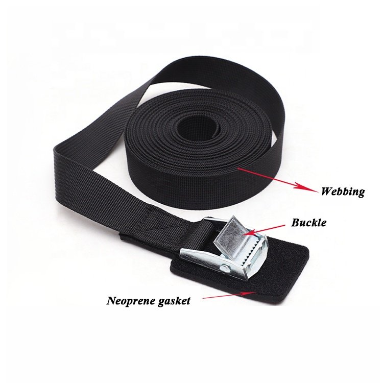 Heavy duty polyester belt material cargo lashing strap belt cam buckle cargo lashing ratchet tie down strap