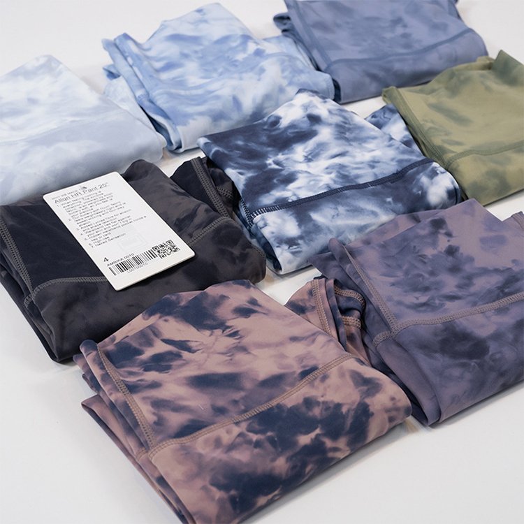 High quality tie dye leggings yoga soft custom logo gym leggings for women