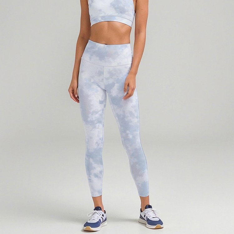 High quality tie dye leggings yoga soft custom logo gym leggings for women