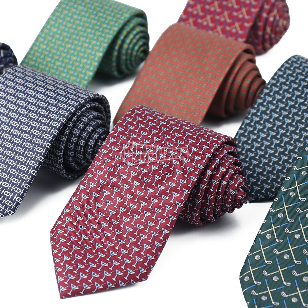 Drink Cup Twill Pattern Manufacturers Design Your Own All Over Custom Silk Print Necktie Mens Tie