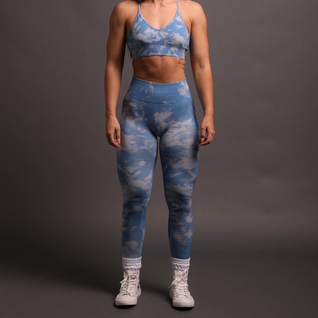 Darc Sport Marble Seamless Yoga Bra Athletic Leggings Tie Dye Custom Logo Gym Workout Woman Fitness Set