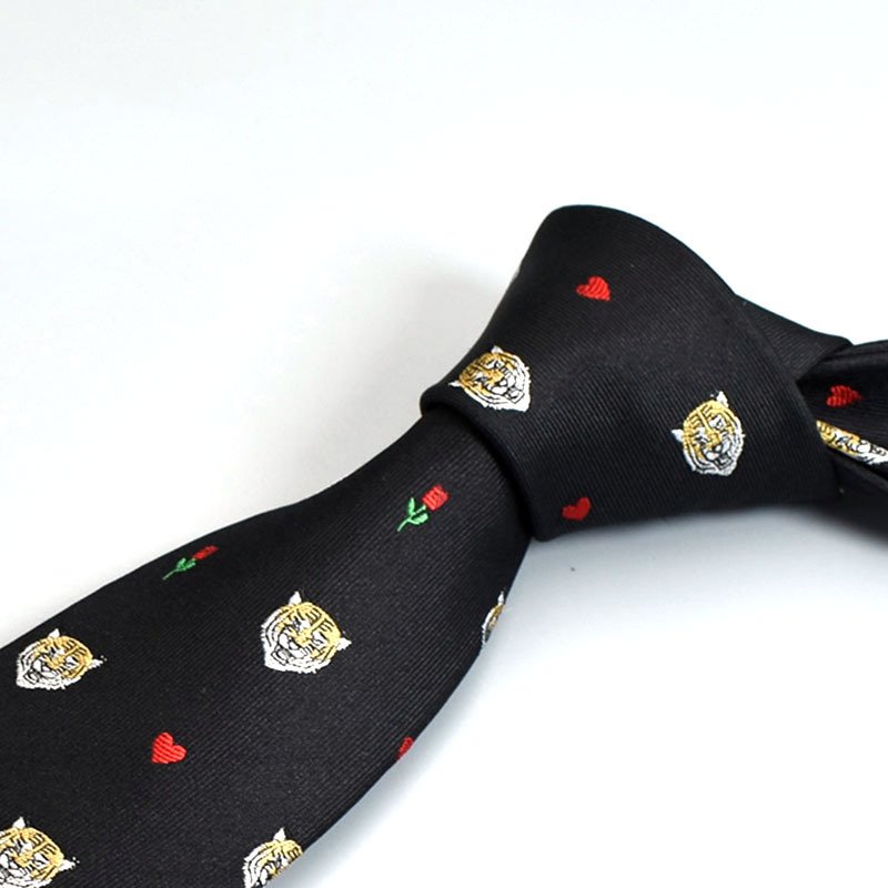 Factory Direct Wholesale Black Silk Ties Custom Luxury Pure Handmade Men silk tie set men