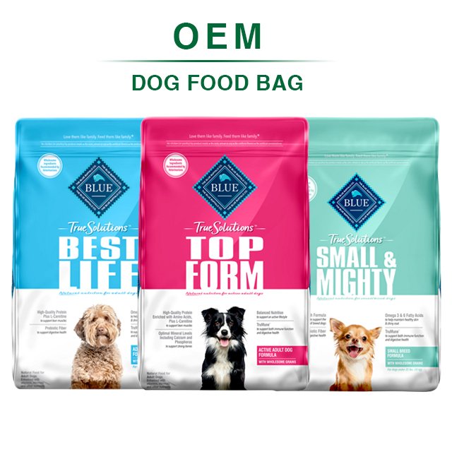 Factory Price Food Packaging Bag 2kg 10kg Printing Plastic Dog Cat Snack Flat Bottom Seal Foil Pouch
