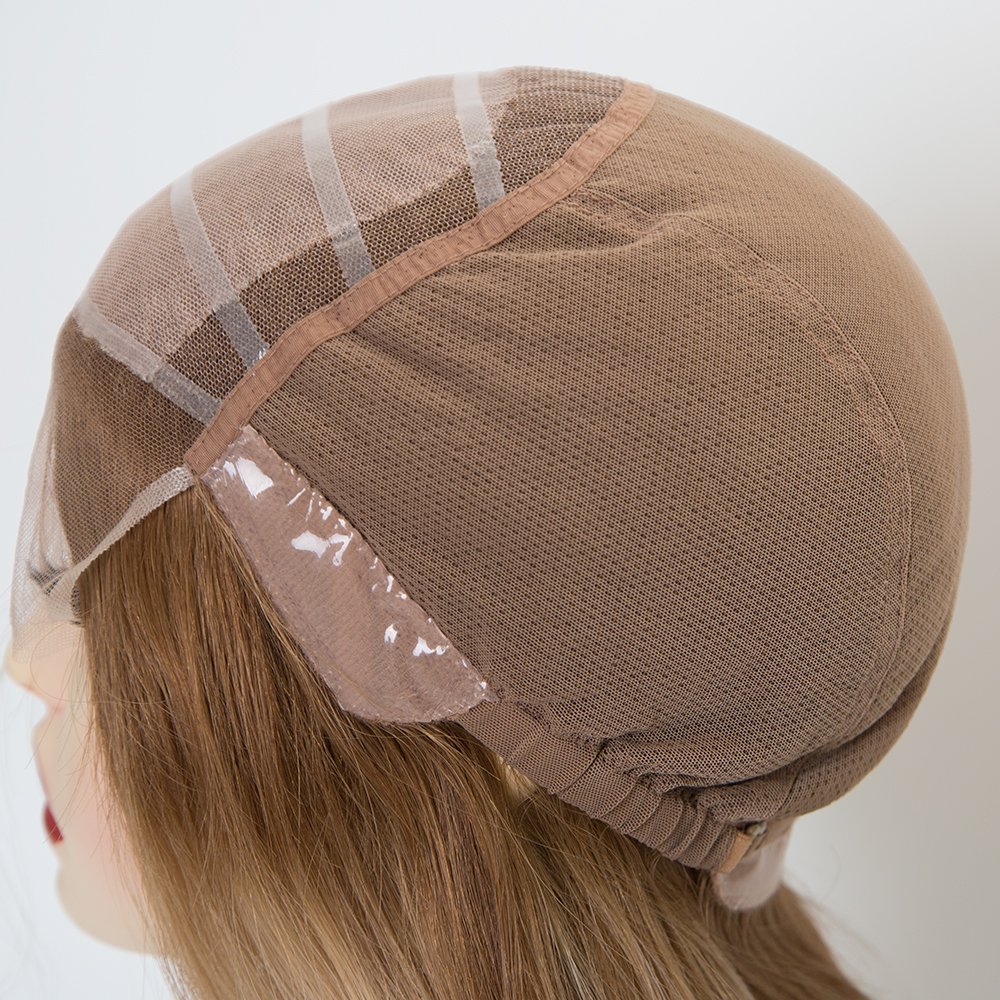 Medical wig manufacturer European virgin hair silk top hd lace full hand tied single knots glueless wig for alopecia friendly