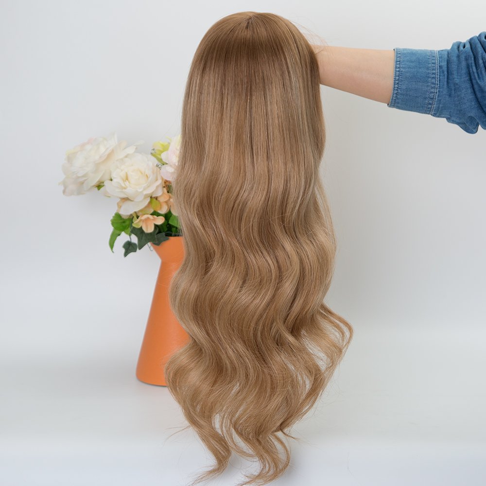 Medical wig manufacturer European virgin hair silk top hd lace full hand tied single knots glueless wig for alopecia friendly
