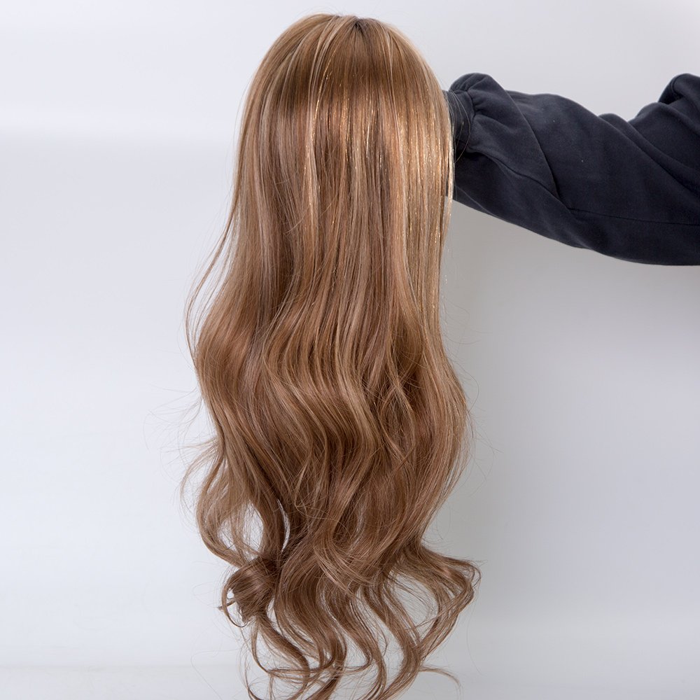Medical wig manufacturer European virgin hair silk top hd lace full hand tied single knots glueless wig for alopecia friendly