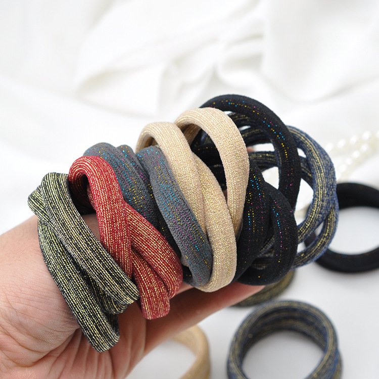 Mengxin 2022 new arrivals korea ponytail holder hair tie wholesale rubber bands elastic nude other hair accessories