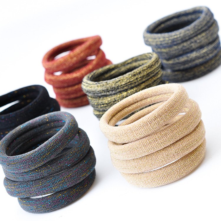 Mengxin 2022 new arrivals korea ponytail holder hair tie wholesale rubber bands elastic nude other hair accessories