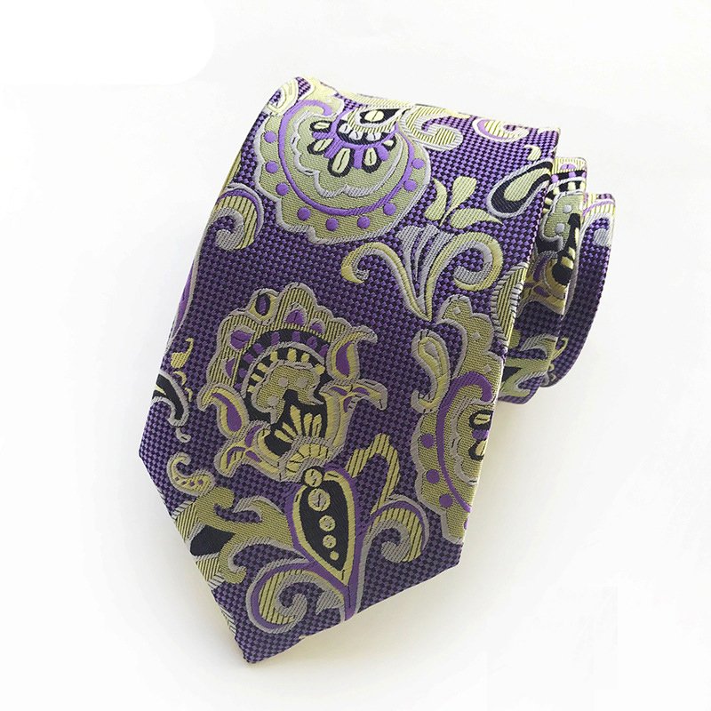 Custom Club Logo Mens Woven Jacquard Neckties Striped Design Neck Ties Polyester Neck Tie Polyester Ties For Men