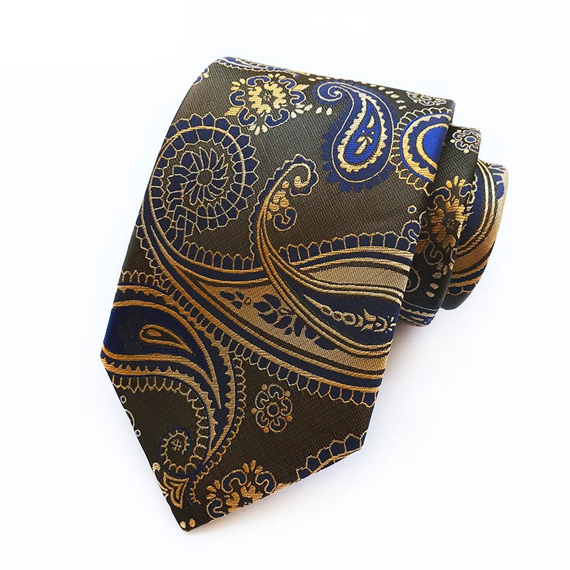 Custom Club Logo Mens Woven Jacquard Neckties Striped Design Neck Ties Polyester Neck Tie Polyester Ties For Men