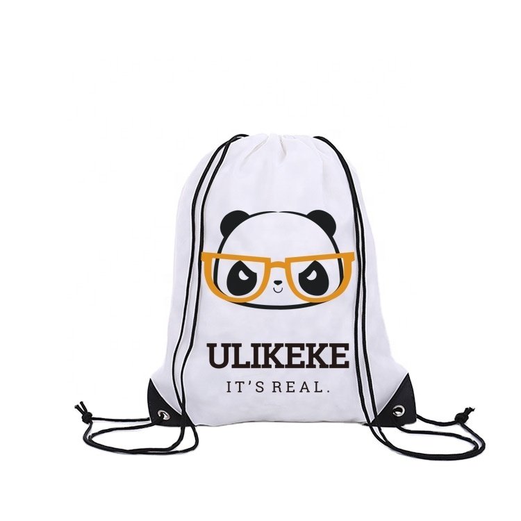 Ulikeke Factory USA Custom Sports Drawstring Bag Big Polyester Tie Dye with Logo Football 100% Silk Blue Tote Drawstring Bags