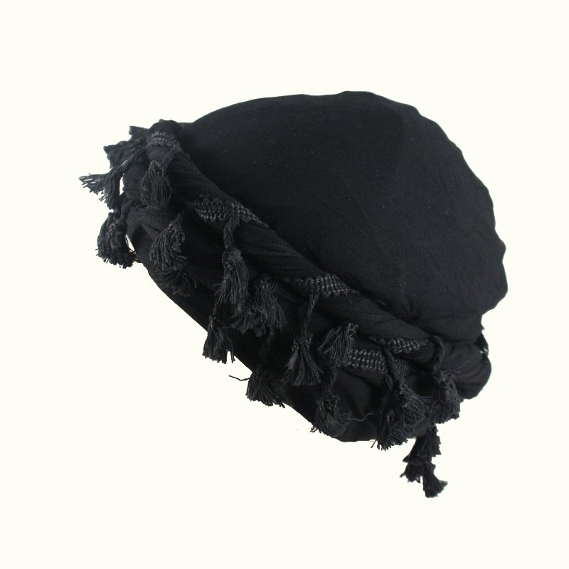 Turban for Men Vintage Twist Head Wraps Satin Lined Halo Turban for WoMen Modal and Satin Turban Scarf Tie