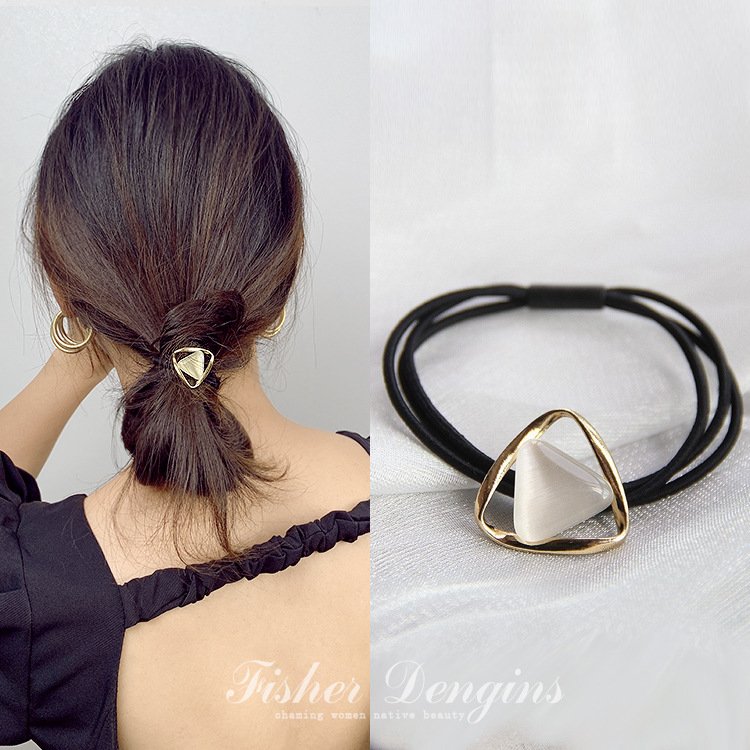 New arrival korean girls' hair ties High ponytail opal hair rubber band women Hair Accessories
